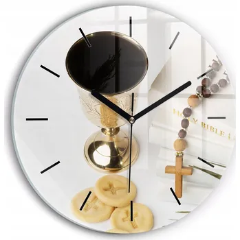 Hodiny Nástěnné hodiny SacroArte bílé 30 cm