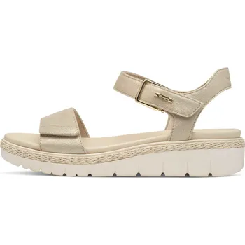 Dámské sandále Tamaris 1-28260-42-179 Dámské sandály na klínku béžové 37