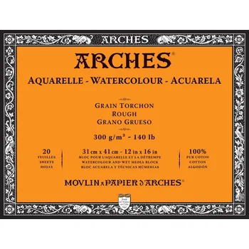 Blok Arches Rough, 300 g/m2, 20 archů - 31 x 41 cm