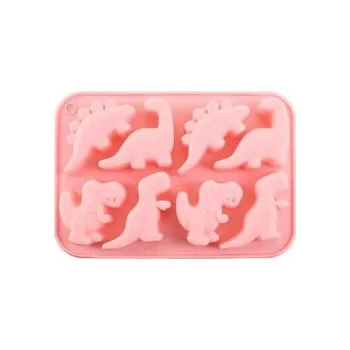 Tvořítko na led FORMA SILIKON NA LED 8KS DINOSAURY 18,8X12,6X2,2CM