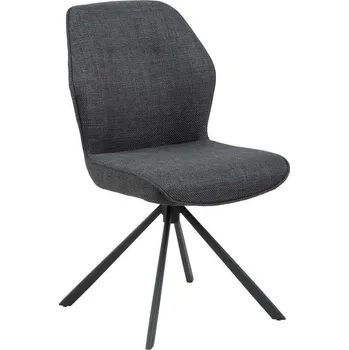 Jídelní židle Otočná čalouněná židle Aura tmavě šedá Actona do jídelny a obýváku moderní