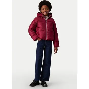 Oblečení a móda Calvin Klein Jeans Zimní bunda Logo Aop IG0IG02730 Bordó Regular Fit 12Y