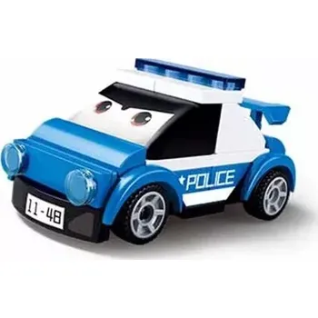 Stavebnice Sluban Sluban Power Bricks M38-B1072G Natahovací autíčko s očima Policie