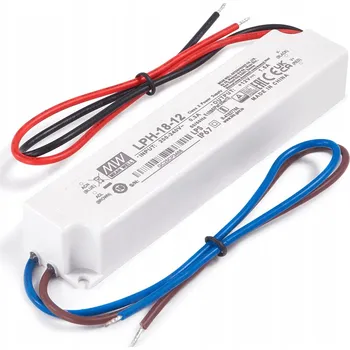 Napájecí zdroj pro osvětlení LED ZDROJ 12V 18W 1.5A IP67 LPH MEAN WELL