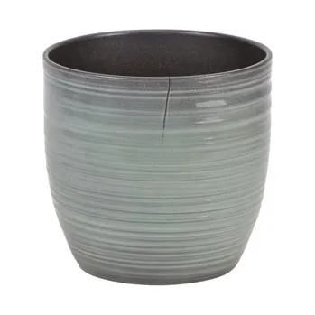 Keramický květináč Bergamo lesklý 16 cm mátový, 2. jakost