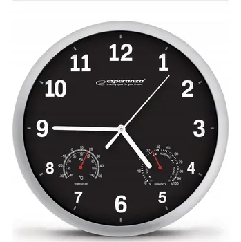 Hodiny Budík Esperanza černý 25 cm