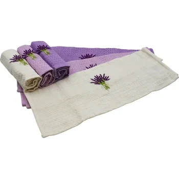 Utěrka Kuchyňské utěrky 40x60cm, dárkové balení 6ks, Levandule