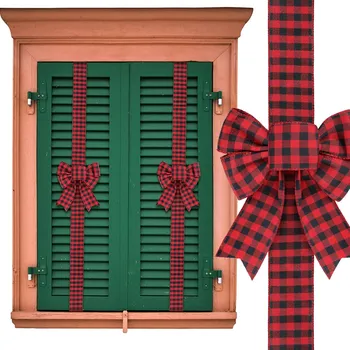 Vánoční dekorace 2 M MAŠLE STUHY VÁNOČNÍ SVÁTEČNÍ DEKORACE