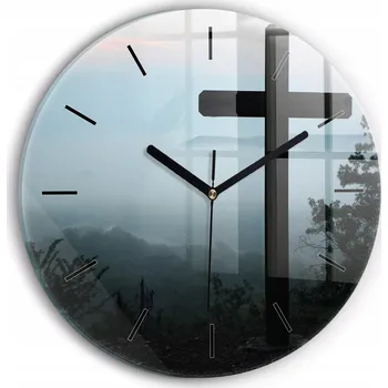 Hodiny Nástěnné hodiny SacroArte, odstíny modré, 30 cm