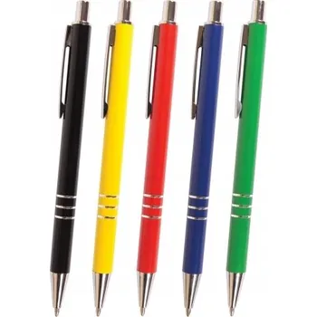 Propiska automatické, modrá náplň, Jet, Cresco - mix barev.