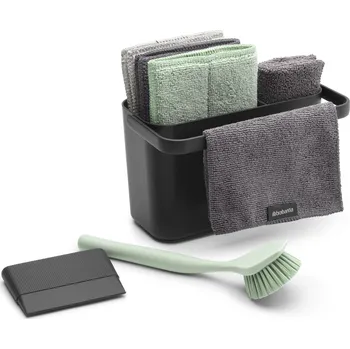 Úložný box Brabantia, Organizér na dřez Sink Side s příslušenstvím tmavě šedý 8 dílů - Formadore