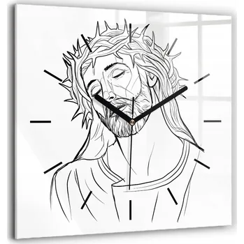 Hodiny Nástěnné hodiny SacroArte černé 60 cm