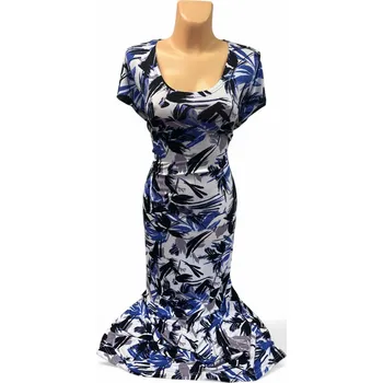 Dámské šaty Šaty na léto SAHU, Barva Modrá, Velikost XXL 48, Materiál 96% Viskoza 4% Lycra