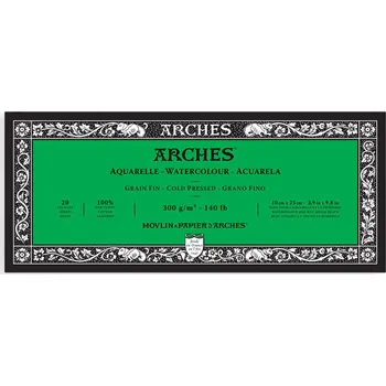 Blok Arches Cold Pressed, 300 g/m2 - 10 x 25 cm