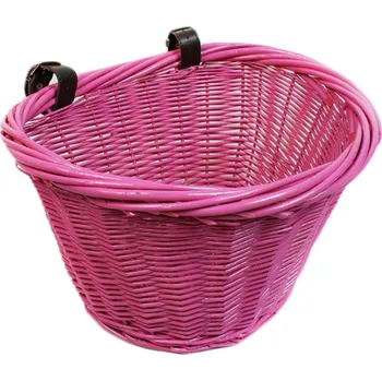 Košík na láhev Přední košík na kolo RoyalBi kosz rowerowy wiklinowy różowy