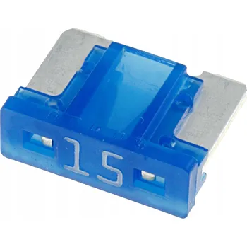 Autopojistky Mini pojistky ploché s nízkým profilem 15A 100ks