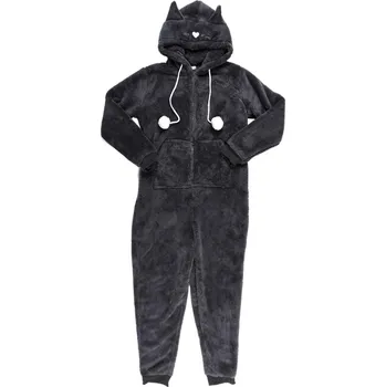 Dámský overall Intesi Onesie Cat suit velikost XL šedá