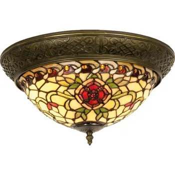 Clayre & Eef - Stropní lampa Tiffany ROSE 5LL-5356