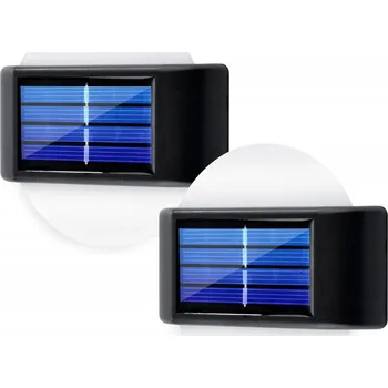 Venkovní osvětlení 2x Solární LED lampa na fasádu, zahradní nástěnné svítidlo