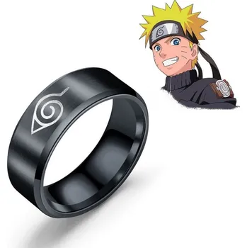 Seriál ocelový prsten Naruto Konoha Velikost 10