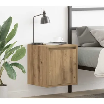 Noční stolek vidaXL Nástěnný noční stolek 38x34x40 cm [861233] Barva: dub artisan