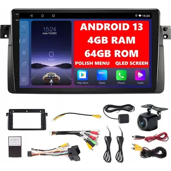 Autorádio Autorádio DVRMEDIA Android 13 4GB RAM / 64GB ROM 2-DIN pro BMW E46