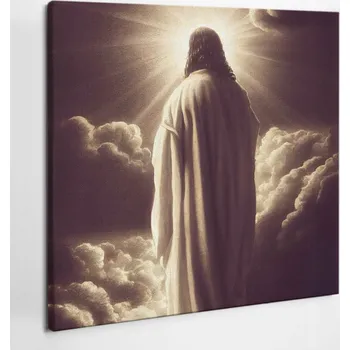 Obraz Tištěný obraz do ložnice Světlo Ježíše Modlitba 50x50 cm