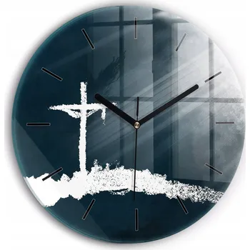 Hodiny Nástěnné hodiny SacroArte modré 30 cm