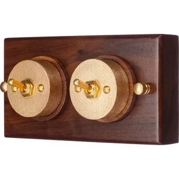 vypínač Rámeček dvojitý rámeček se zlatým vypínačem ON/OFF