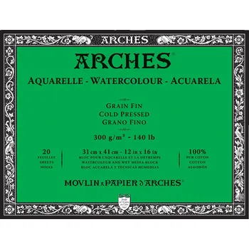 Blok Arches Cold Pressed, 300 g/m2 - 31 x 41 cm