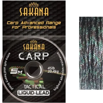 Šňůra York Sakana Liquid Lead Tactical - barva camo zelená