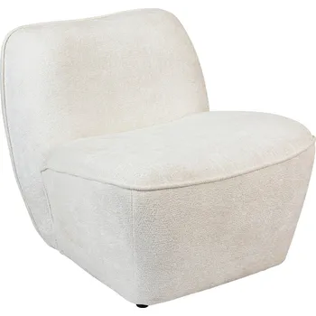 Křeslo Moderní skandinávské čalouněné křeslo Minari bílá do obýváku Atmosphera