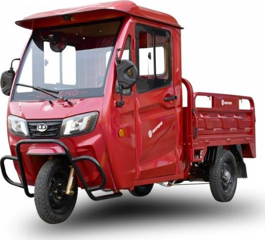Pracovní tříkolka Rikša Cargo E-RL150 (72V, 80Ah - 2200W) - elektrická nákladní tříkolka Červená