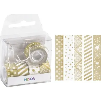 Lepicí páska Sada samolepících papírových pásek zlaté