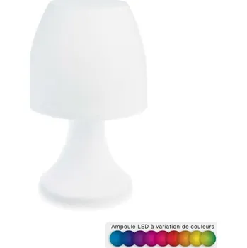 Lampička Moderní LED noční lampička Atmosphera Dokk 19 cm bílá bezdrátová do ložnice a obýváku