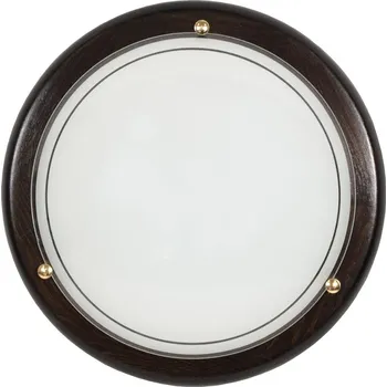 Stropní svítidlo kulaté CANDELLUX 1030 wenge 40 cm dřevěné do obýváku a ložnice