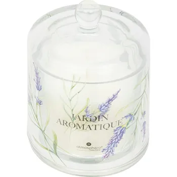 Svíčka Vonná svíčka pod skleněným poklopem Atmosphera Oudy zahrada ve skle elegantní 240g vhodná jako dárek