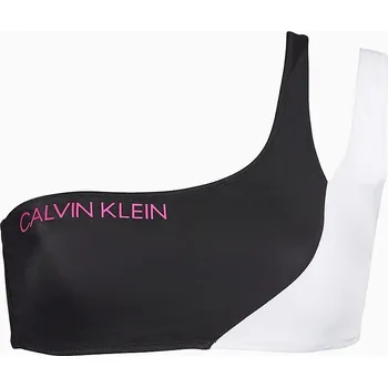 Dámské plavky One Shouleder Bandeau KW0KW00885-BEH - Calvin Klein L