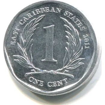 VÝCHODOKARIBSKÉ STÁTY. 1 cent 2011.