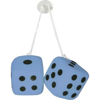 Ozdobné kostky Lucky-Vegas LAMPA 65mm, světle modré