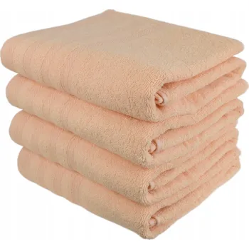 Prostěradlo Sada froté osušek UNI 70x130 cm 4 ks lososové