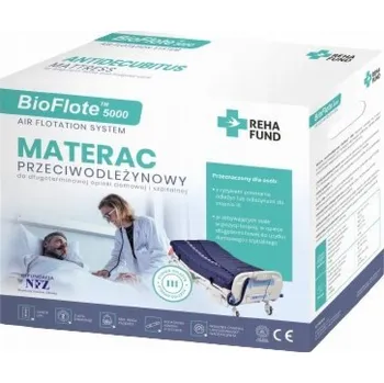 Matrace Matrace BioFlote 5000 proti proleženinám pro III. stupeň proleženin do 160 kg modrá