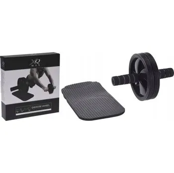 podložka na cvičení Dvojité kolečko XQMax 25 cm x 18 cm černé