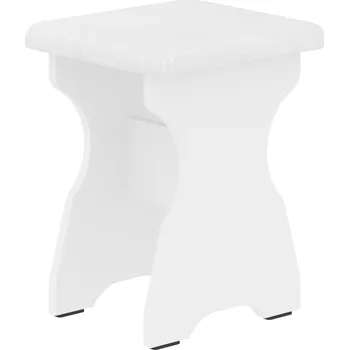 Stolička Max-i Taburet M-1 Zvolte barvu:: bílá, Materiál: koženka - bílá
