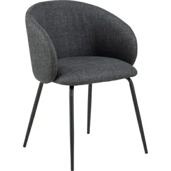 Čalouněná jídelní židle s područkami Eleanor Actona šedá moderní skandinávský styl