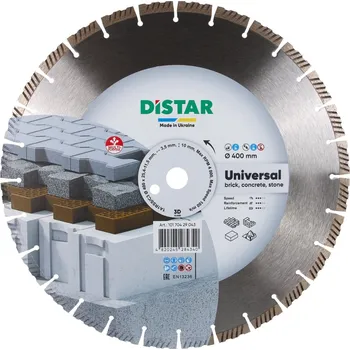 Řezný kotouč Diamantový Kotouč na řezání Betonu a cihel, 400 mm x 25,4 mm, UNIVERZÁLNÍ
