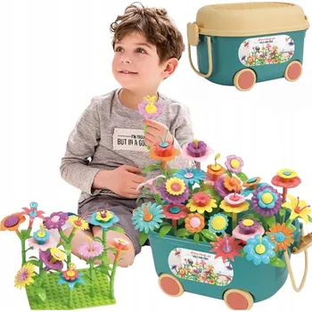 ostatní stavebnice Stavebnice Květiny, 139 dílků, pro děti od 3 let