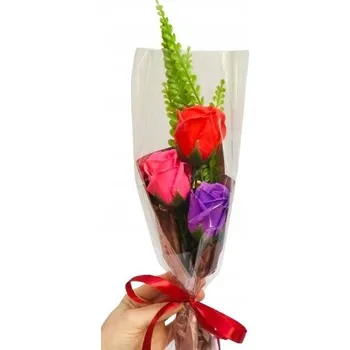 umělá květina DEN ŽEN mýdlová růže květiny jako dárek kytice dárek k narozeninám dekorace