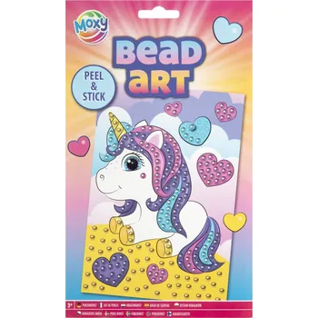 omalovánky Korálkový obrázek, A5 - jednorožec