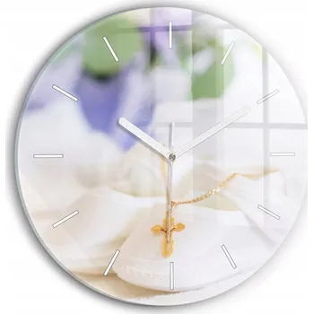 Hodiny Nástěnné hodiny SacroArte bílé 30 cm